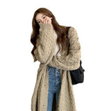 Autumn And Winter Coat Women's Long Sweater Loose Outside Wearing Autumn And Winter New Korean Version Of Lazy Coat Blouse