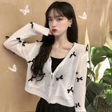 Net Red Bow Sunscreen Canpertable Small Cardigan Summer Shirt Women Loose Short Knitted Thin Coat Women