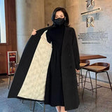Large-Size Loose Cotton Thicken Suit And Collar Hair In The Coat In The Long Plush Coat Plus Cotton Inside