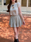 Comfortable And Beautiful Ootd Pure White Milk Tea Color Woven Flower Knitting Series Of New Women Thin And Light Luxury