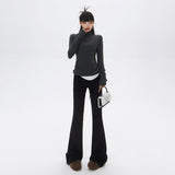 YC& Vintage Trumpet Trousers Slack Sleeves And Sweatpants Casual Winter & Regular