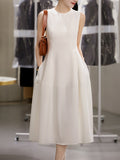 Light Dress Round-The-Cuffless White Moon Dress