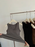 6602# Hundred U-Neck Comfortable Sling Vest Skinny Woman With Chest Cushions Outside The Coat