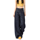 High Quality Wide-Legged Jeans Women 2026 New Anti-Color Drag Hanging Straight Trousers