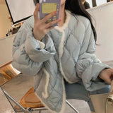 [Fujia Qianjin] Winter New Splicing Small Incense Down Jacket Fashion Short Outer Wear Thin Top Woman