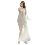 Holiday Style Dress Female High-End Temperament Famous Birthday Banquet Dress Heavy Industry Ribbon Lace Chiffon Dress