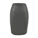 Korean Elastic Pu-Skin Skirt Women Autumn Pink Ass Skirts Slim High Waist Skirt Mid-Skirt Temperament Half Skirt