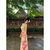2025 Holiday Holiday Dopamine Island Tourism Super Fairy Dress Ambience Print Sling Skirt