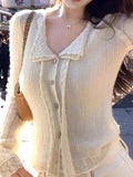 Soft Scented Lace Shirt 30 Alpaco Hair 30 Wool-Blend Lace Lace Small Open Shirt