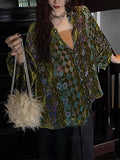 New Chinese Style Velvet Velvet T-Shirt Women's Coat Style Women's Clothing
