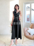 2025 New Women's Holiday Dress Beach Skirts With Sexy Bareback Sling Skirt Long Dress