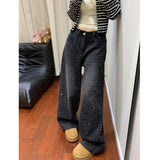 [Offic Website] Full Star Heavy Industry Hot-Legged Jeans Women In The Spring Of 2026 New Loose Straight Pants