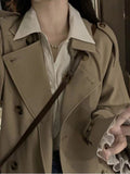 Windy Women 2026 Spring And Autumn New Korean Small In The Long Coat Temperament British Style High-End Coat