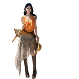 Sexy Collar Folded Collar Hanging Neck Leopard Twill Folded Skirt Design Long Skirt