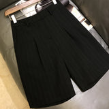 Fish To Fly ~ High-End Neutral Yamfan ~ French Bermuda Loose High-Waisted Five-Point Suit Shorts Women's Summer
