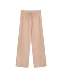 You/Princess Please Buy Knitted Trousers High-Sense Sesame Point Double-Sided Woven Method ~ Set Straight Barrel Hanging Long Pants