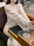 Ingredients Party Cashmere All-In-One Series Knitted Crocheted Crocheted Floral Blouse Set/Dress