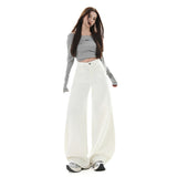 High-Waisted Narrow Version Of Broad-Legged Jeans Women 2026 Autumn And Winter New Design Feel Loose Thin Mop Trousers