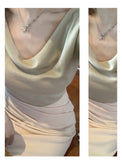 Mainly A Temperament Solid Color Collar Knitting T Gentle Temperament Commuting Collar Design