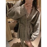 Cardigan Sweater ~ Lazy Knitted Shirt Early Autumn Big Cardigan Cashmere Jacket Autumn And Winter