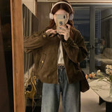 Millard Short Denim Jacket Retro Design Languid Chic Style Cool Leather Jacket Fashion 100