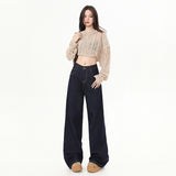 Anti-Colored Jeans Women's Tanning Color Hanging 2026 Spring New Loose Broad-Legged Trousers