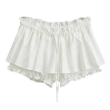 Ballet Style Leaves With Low Waist Half-Dress Summer Hottie Sexy Umbilong Twitching Rope Tight Waist A Short Skirt Girl