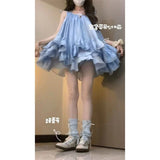 Korean Gentle First Love Slings Women Summer Photo Small Dress Mori With A Small Cute A-Word Dress