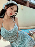 Mintman Bo Green 2026 New Swimsuit Female Beauty High-End Skirt High-End Holiday Hot Spring Swimsuit