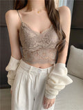 796# Spring And Summer New Sweet Hottie Sexy Full Lace Bottom Vest Short-Loan Small Sling Coat
