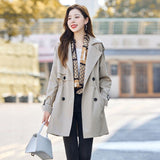 Windcoat Women's Long-Term 2026 Spring And Autumn New British Wind Small Man With Ocean Gas Thin Waist Coat Woman