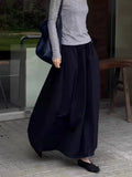 Black Flower Moss Half-Dress Woman Early Autumn 2025 New Tight Waist Cover Thin High Waist Grow Long Skirt