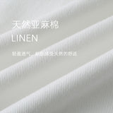 HYS/2026 Spring New & Breathy Soft Linen Cotton Leg Micro-Cut Jeans