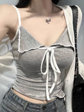 Milk Want To Hit The Color With Sexy V-Neck Small Sling Girl Summer Body Set On The Sleeveless Vest Outside The Hottie Top