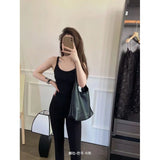 1019 # One Cup Sling Small Vest Woman Lazy Thread Cotton Inside And Outside Wearing A Slimmed Hottie Thin Summer