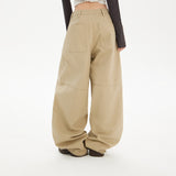 YC& Vintage High Waisted Camast Banana Trousers Broad Legs And Jeans Women & Long Pants