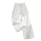 5443 Vintage Wide-Legged Jeans Women Thin And High Waist New Autumn And Winter Hanging Straight Barrel Loose Drag Pants