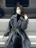 The New Hairy Coat Of The Gray Coat Woman 2026 Autumn And Winter, The Design Of The Coat Feels Small Han Family Hepburn Wind Thicker
