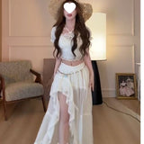 Love The Island Xia Seaside Bohemian Half-Dress Slings Irregular Dress Three-Piece Suit Woman