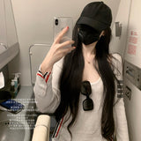 Three-Color Into The Silk Wool Tb Knitted Open Shirt Loose Thin Coat Fashion Spring