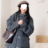 Early Winter Korean College Wind Leisure With A Small Thick Coat Of Coat Women 2025 New Autumn And Winter Coat