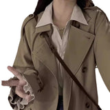 2026 New Spring And Autumn British Wind High-End Wind Coat Women In The Long Small Popular Kiqi Coat