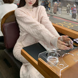 Ingredients Party Cashmere All-In-One Series Knitted Crocheted Crocheted Floral Blouse Set/Dress