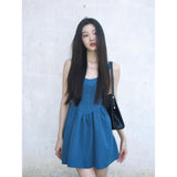 Art Student Klein Blue Dress Woman 2025 Summer New Cute Small Suspension Suspension