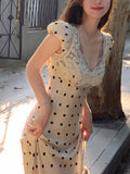 2026 Super Fire Dress Birthday Dress Yu Shuxin The Same French Set Of Two Sets Of Lace Splicing