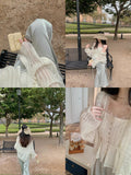 You Word Of Mouth Yarn Soft Hollow Flowers Hand Hooks Horse Hairy Cardigan Lazy Outside On The Top Lady