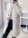 Long-Term Vest Women In Autumn And Winter Long Imitation Lamb Wool Horse Clip Fashion New Gas Lady Coat Woman