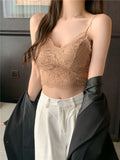 796# Spring And Summer New Sweet Hottie Sexy Full Lace Bottom Vest Short-Loan Small Sling Coat