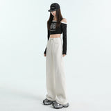 2163 Spring Dress New Three-Step Cut Cute Cute Jeans Women's Relaxed Design Sensing Banana Pants
