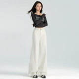 High-Waisted Narrow Version Of Broad-Legged Jeans Women's 2025 Autumn And Winter 2025 New Design Sense Loose Thin-Skinny Trousers